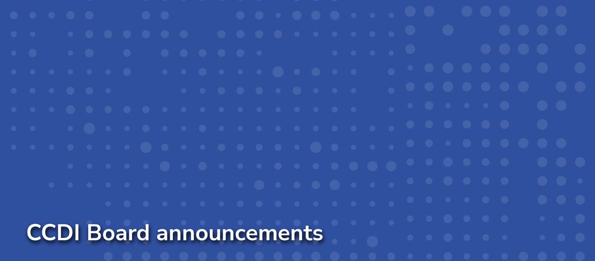CCDI Board announcements banner - EN