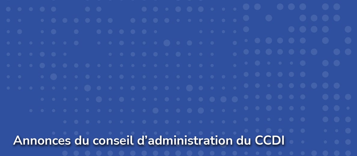 CCDI Board announcements banner - FR