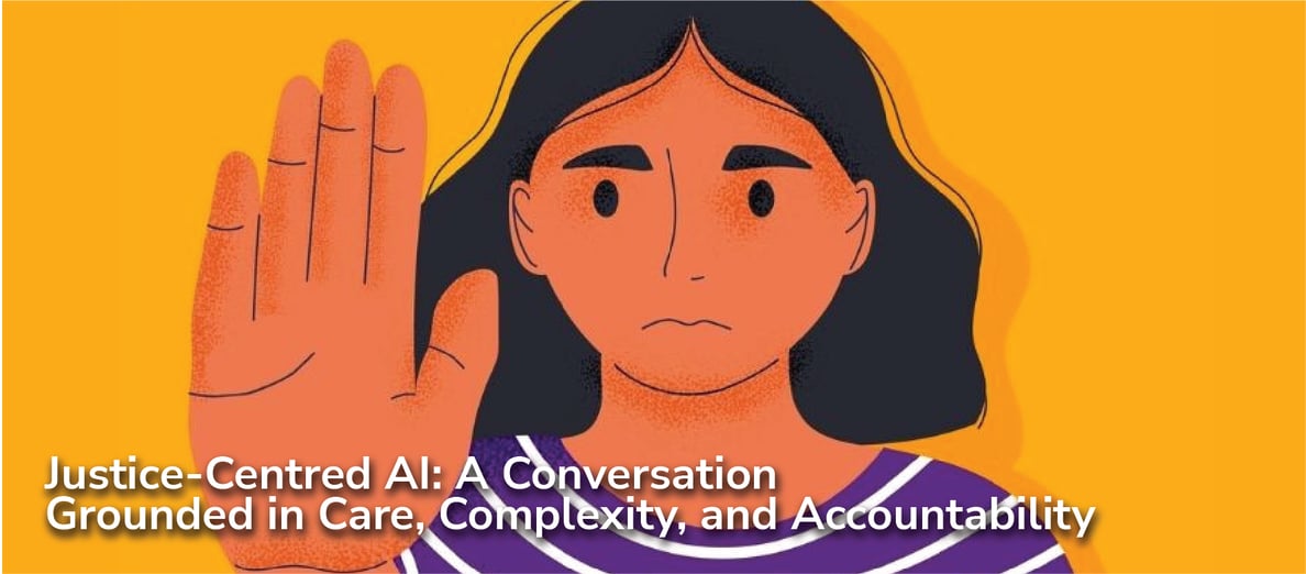 Justice-Centred AI blog banner - EN