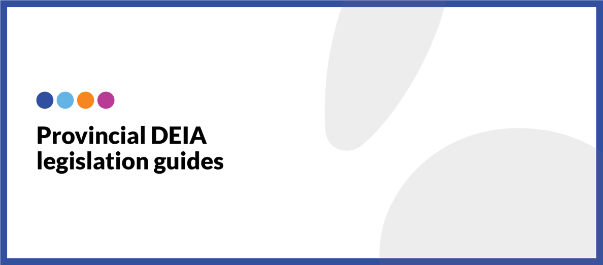 Provincial DEIA legislation guides banner - EN